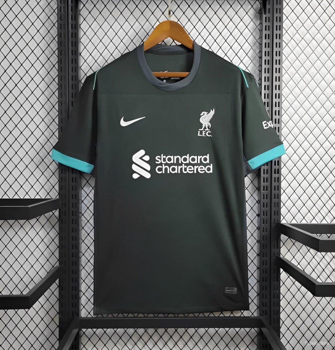 Camiseta de fútbol Liverpool 2024/25 VISITANTE MANGA CORTA VERSION FAN